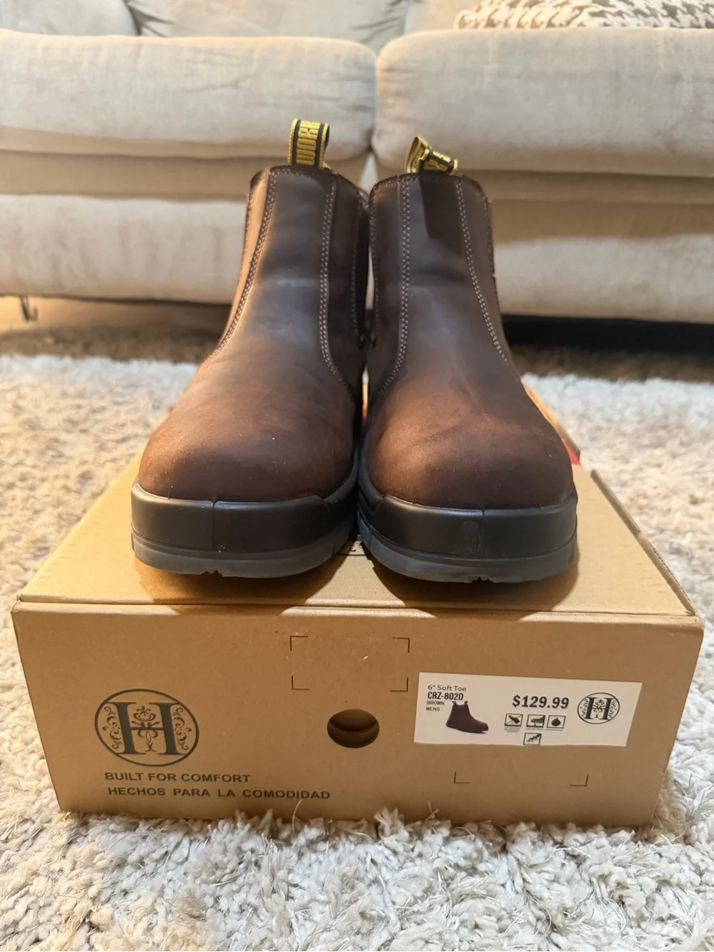 Montwell Slip-On Work Boots for Men